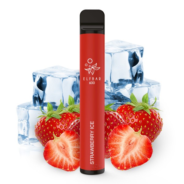 Elfbar 600 - Strawberry Ice 0mg (Steuerbanderole)