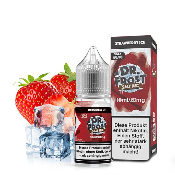 Dr. Frost Nikotinsalz Liquid 10ml 20mg - Strawberry Ice