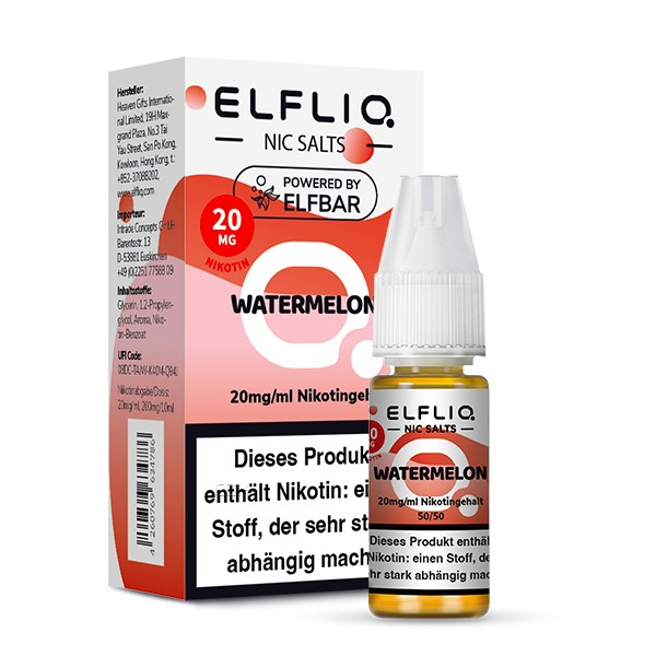 ELFLIQ by Elfbar Nikotinsalz Liquid 10ml 20mg - Watermelon