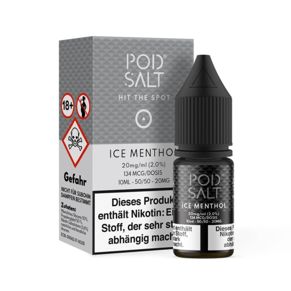 POD SALT Nikotinsalz Liquid 10ml - Ice Menthol 11mg