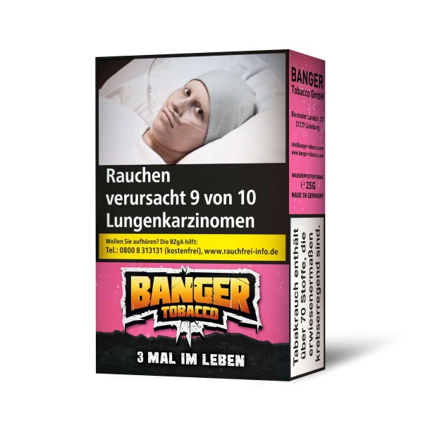 Banger Tobacco 25g - 3 mal im Leben