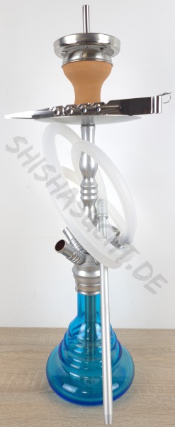 INVI Hookah - Saros 500 Silver - Shiny Blue
