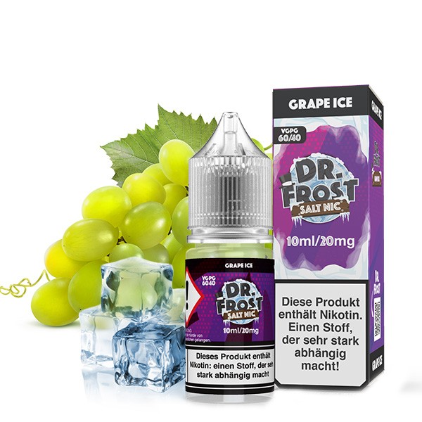 Dr. Frost Nikotinsalz Liquid 10ml 20mg - Grape Ice