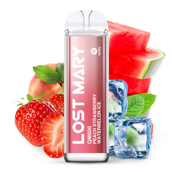 LOST MARY QM600 20mg - Peach Strawberry Watermelon Ice