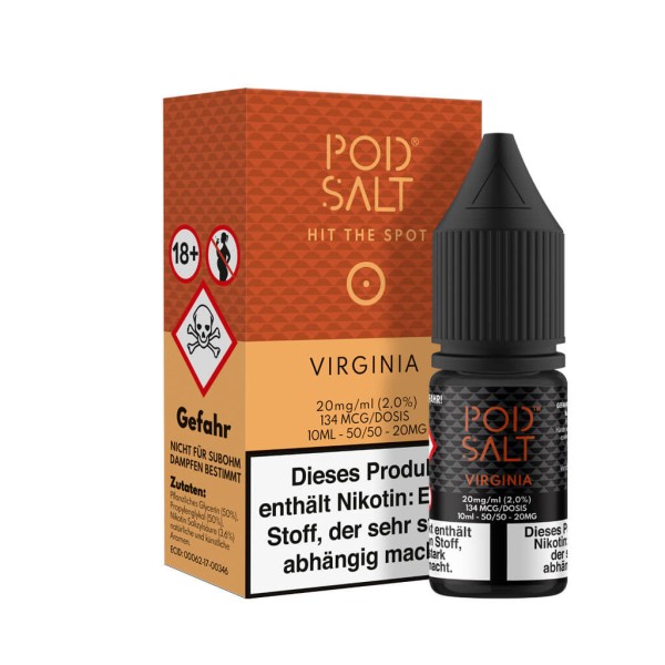 POD SALT Nikotinsalz Liquid 10ml - Virginia 11mg