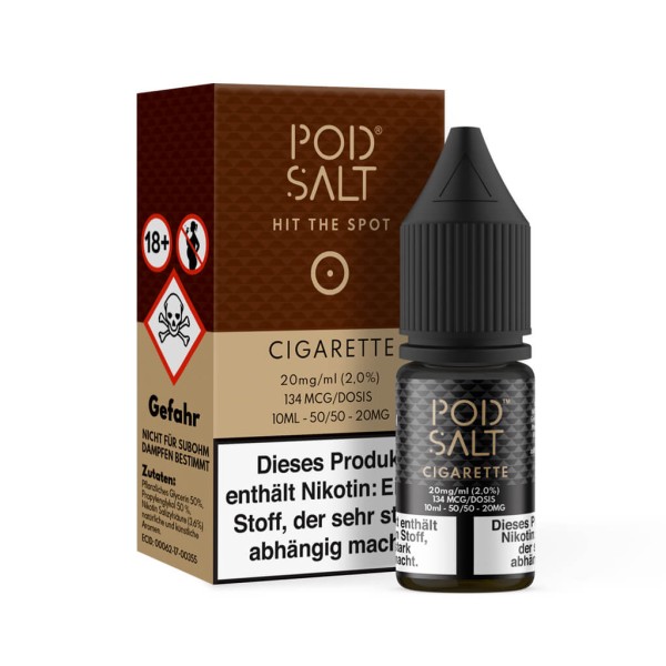 POD SALT Nikotinsalz Liquid 10ml - Cigarette 11mg