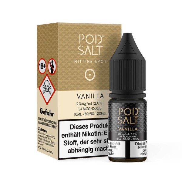 POD SALT Nikotinsalz Liquid 10ml - Vanilla 11mg